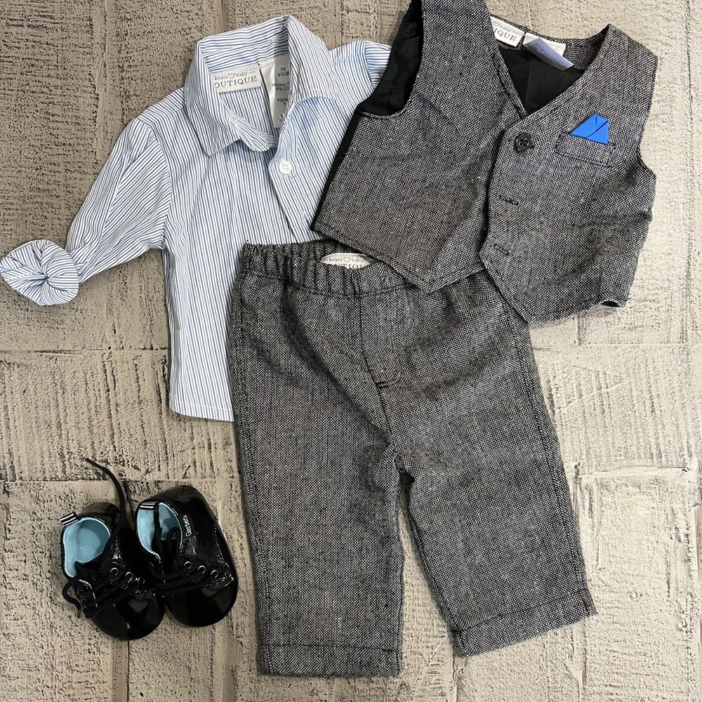 Koala Baby Boutique formal set vest , shirt and pants